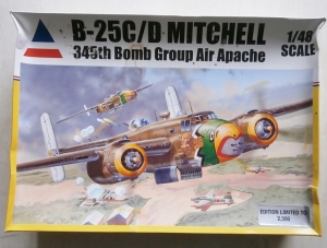 ACCURATE MINIATURES 1/48 480030 B-25C/D MITCHELL 345th BOMB GROUP AIR APACHE