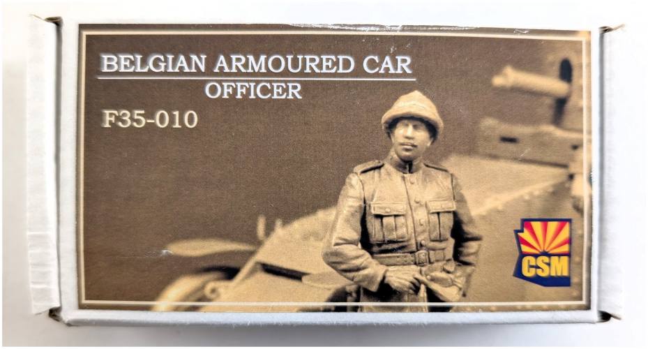COPPER STATE MODELS 1/35 F35-010 BELGIAN ARMOURED CAR OFFICER