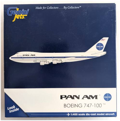 GEMINI JETS 1/400 1206 PAN AM BOEING 747-100