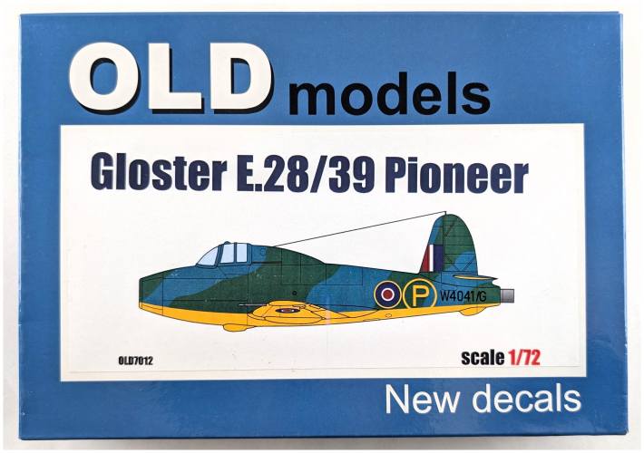 OLD MODELS 1/72 7012 GLOSTER E.28/39 PIONEER