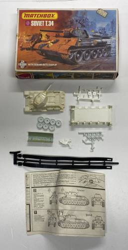 KINGKIT MODEL SCRAPYARD 1/76 MATCHBOX PK-82 SOVIET T.34/76C  STARTED   INCOMPLETE 