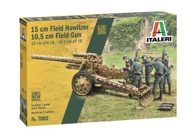 ITALERI 1/72 7082 15CM FIELD HOWITZER/ 10.5CM FIELD GUN