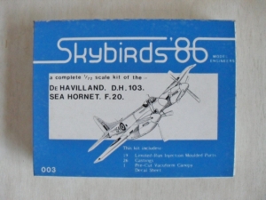 SKYBIRDS 1/72 003 DE HAVILLAND DH 103 SEA HORNET F.20