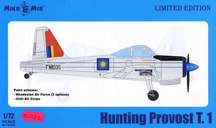 MICRO-MIR 1/72 72028 HUNTING PROVOST T.1  Burmese Malaysian Iraqi markings 