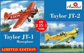 A MODEL 1/72 72358 TAYLOR  JT-1 G-AXYK    JT-2  G-AYZH 