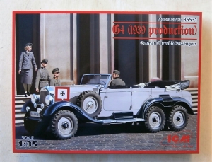 ICM 1/35 35531 DAIMLER BENZ G4 1939 PRODUCTION CAR WITH PASSENGERS