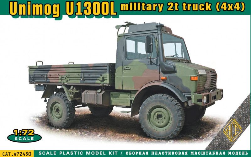 ACE 1/72 72450 UNIMOG U1300L MILITARY 2t TRUCK  4X4 