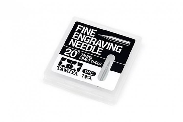 TAMIYA  74148 FINE ENGRAVING NEEDLE 20 DEGREES