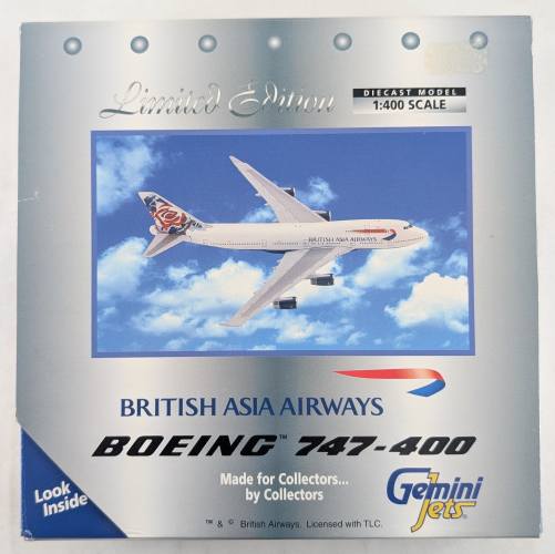 GEMINI JETS 1/400 021 BOEING 747-400 BRITISH ASIA AIRWAYS