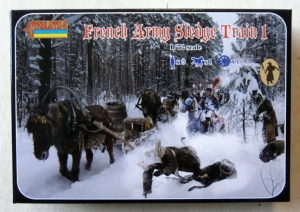 STRELETS 1/72 133 FRENCH ARMY SLEDGE TRAIN 1