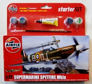 AIRFIX 1/72 55100 SUPERMARINE SPITFIRE Mk.1a STARTER SET