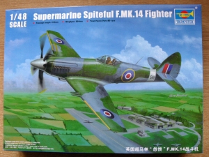 TRUMPETER 1/48 02850 SUPERMARINE SPITEFUL F.Mk.14