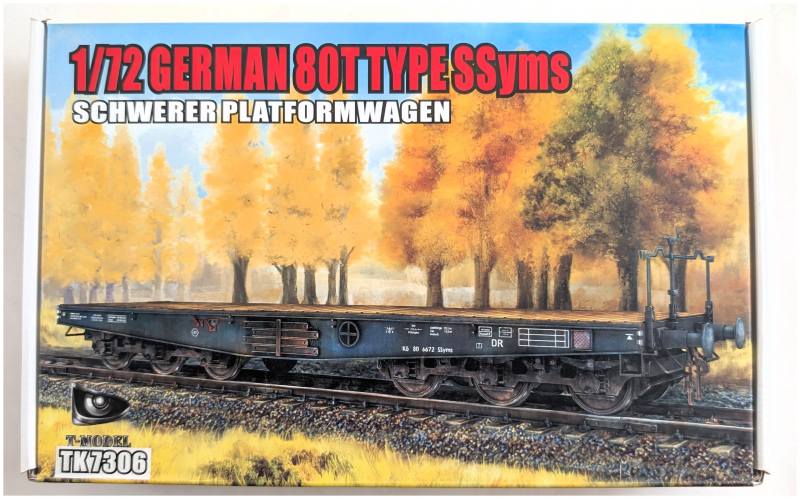 T-MODEL 1/72 7306 GERMAN 80T TYPE SSYMS SCHWERER PLATFORMWAGEN