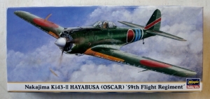 HASEGAWA 1/72 00192 NAKAJIMA Ki-43-II HAYABUSA  OSCAR  59th FLIGHT REGIMENT