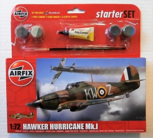 AIRFIX 1/72 55111 HAWKER HURRICANE Mk.I STARTER SET