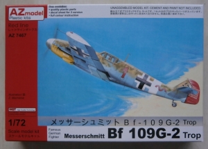 AZ MODEL 1/72 7467 MESSERSCHMITT Bf 109G-2 TROP