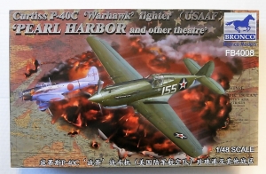 BRONCO 1/48 4008 CURTISS P-40C WARHAWK  USAAF  PEARL HARBOR AND OTHER THEATRE