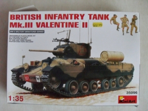 MINIART 1/35 35096 BRITISH INFANTRY TANK Mk.III VALENTINE II