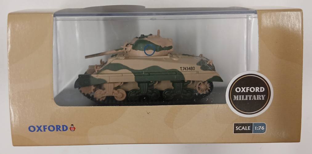 OXFORD 1/76 76SM001 SHERMAN TANK MK III 10TH ARMOURED DIVISION 1942