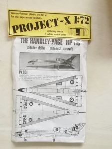 PROJECT X 1/72 PX-001 HANDLEY PAGE HP 115
