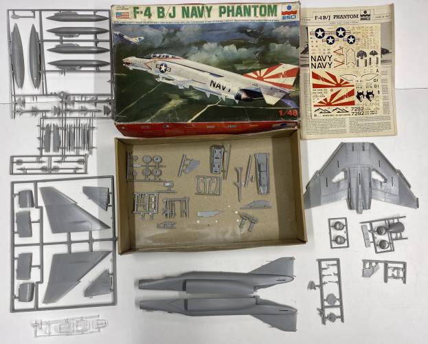 KINGKIT MODEL SCRAPYARD 1/48 ESCI F-4B/J NAVY PHANTOM  CRACKED DECALS 