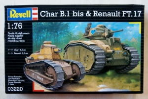 REVELL 1/76 03220 CHAR B.1 bis/RENAULT FT.17