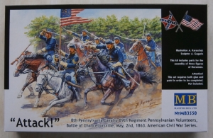 MASTERBOX 1/35 3550 US CIVIL WAR ATTACK OF THE 8th PENNSYLVANIA CAVALRY