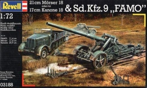 REVELL 1/72 03188 21cm MORSER   17cm KANONE w/ Sd.Kfz.9 FAMO