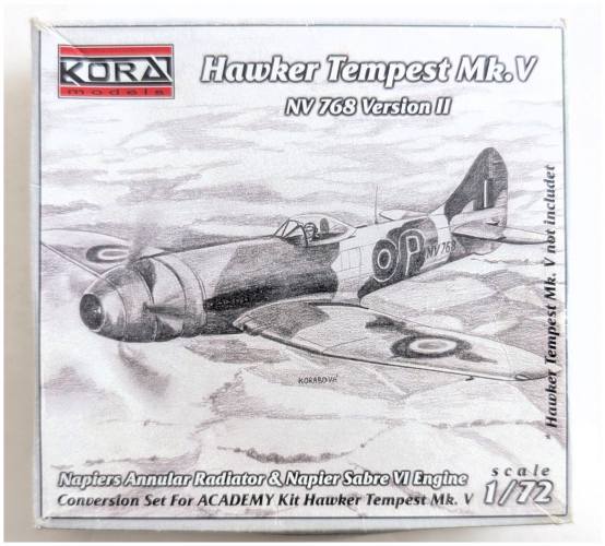 KORA 1/72 C7202 NV 768 VERSION II HAWKER TEMPEST MK.V