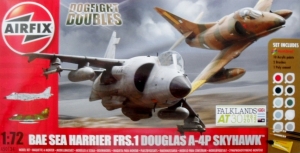 AIRFIX 1/72 50134 BAE SEA HARRIER FRS.1   DOUGLAS A-4P SKYHAWK