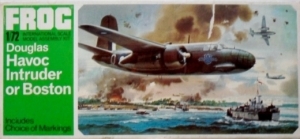FROG 1/72 F208 DOUGLAS HAVOC INTRUDER or BOSTON