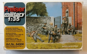 PREISER 1/35 64000 RESTING INFANTRY THE GERMAN REICH 1939-45