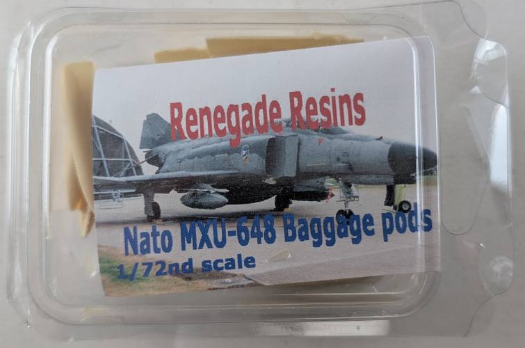 RENEGADE RESINS 1/72 NATO MXU-648 BAGGAGE PODS
