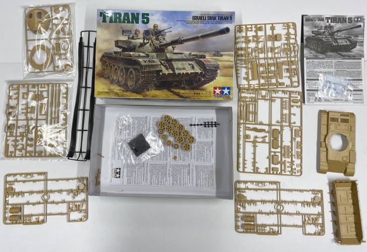 KINGKIT MODEL SCRAPYARD 1/35 TAMIYA 35328 ISRAELI TANK TIRAN 5  STARTED 