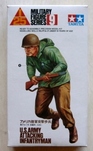 TAMIYA 1/25 PF0009 US ARMY ATTACKING INFANTRYMAN
