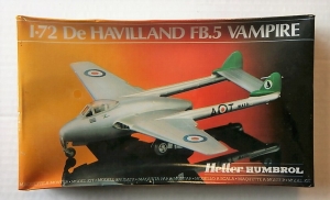 HELLER 1/72 80283 De HAVILLAND FB.5 VAMPIRE
