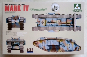 TAKOM 1/35 2009 MARK IV FEMALE WWI HEAVY BATTLE TANK