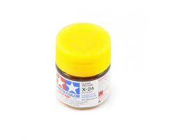 TAMIYA  81524 X-24 CLEAR YELLOW ACRYLIC PAINT  UK SALE ONLY 