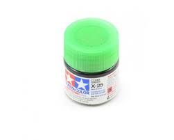 TAMIYA  81525 X-25 CLEAR GREEN ACRYLIC PAINT  UK SALE ONLY 