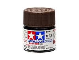 TAMIYA  81533 X-33 BRONZE ACRYLIC PAINT  UK SALE ONLY 