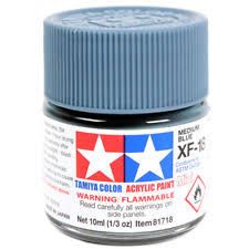 TAMIYA  81718 XF-18 MEDIUM BLUE ACRYLIC PAINT  UK SALE ONLY 