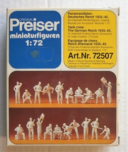 PREISER 1/72 72507 GERMAN WWII TANK CREW