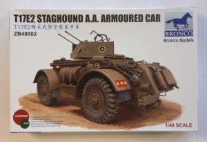 BRONCO 1/48 48002 T17E2 STAGHOUND AA ARMOURED CAR