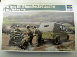 TRUMPETER 1/35 02320 PLA TYPE 63 107mm ROCKET LAUNCHER   BJ212 JEEP