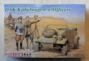 DRAGON 1/35 6364 DAK KUBELWAGEN w/OFFICERS