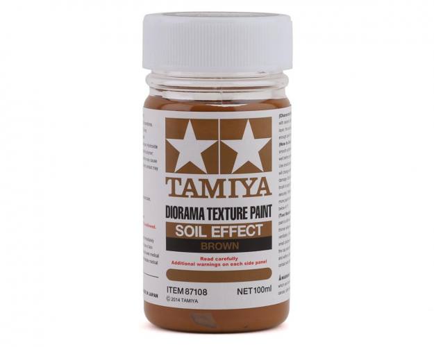 TAMIYA  87108 DIORAMA TEXTURE PAINT SOIL EFFECT BROWN 100ML  UK SALE ONLY 