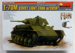 MINIART 1/35 35194 T-70M SOVIET LIGHT TANK w/CREW