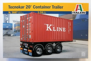 ITALERI 1/24 3887 TECHNOKAR 20 FOOT CONTAINER TRAILER