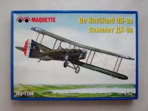 MAQUETTE 1/72 7206 DeHAVILLAND DH-9a