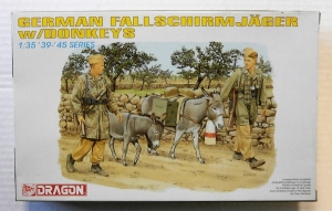 DRAGON 1/35 6077 GERMAN FALLSCHIRMJAGER WITH DONKEYS